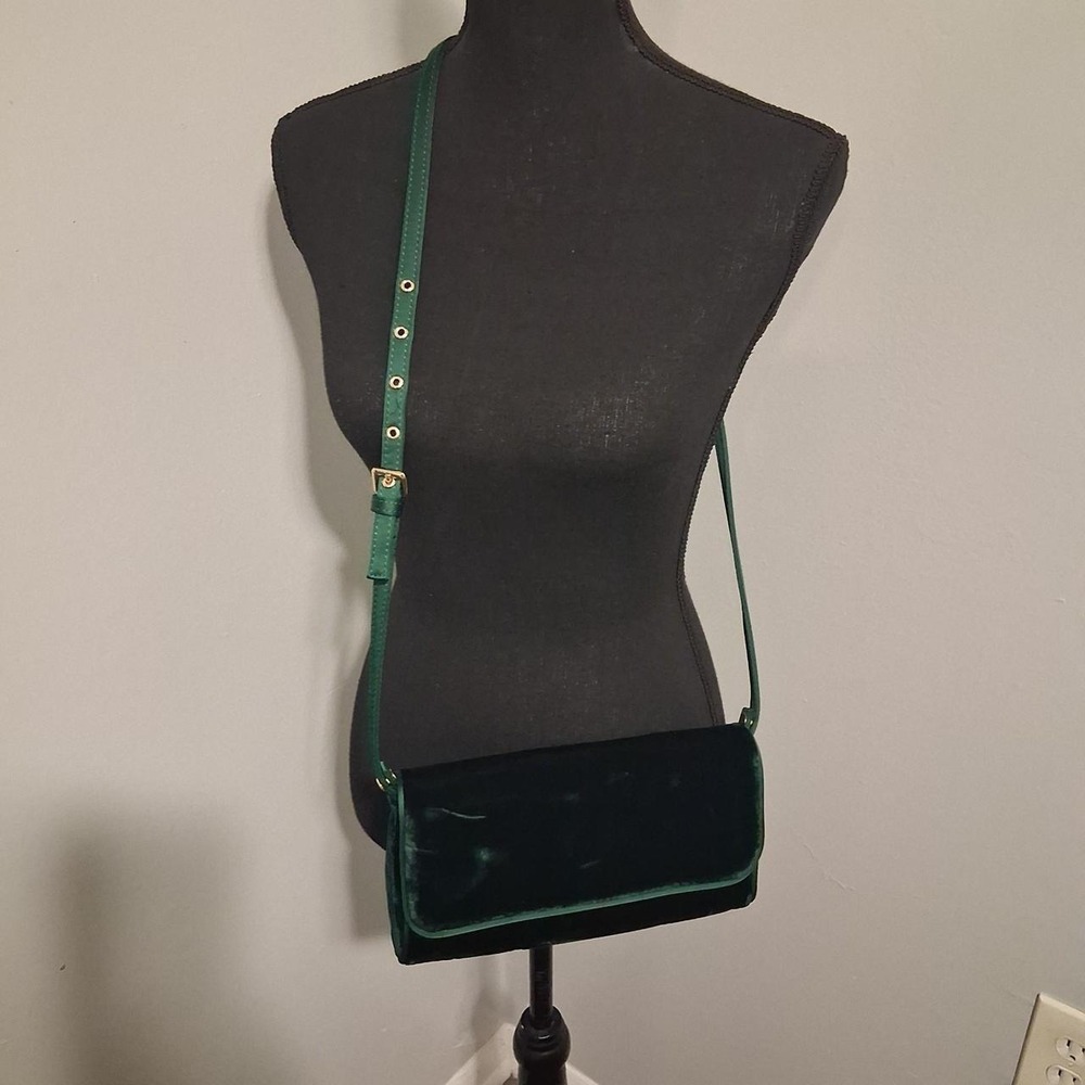 Velvet crossbody bag New Florence convertible clutch magnetic closur